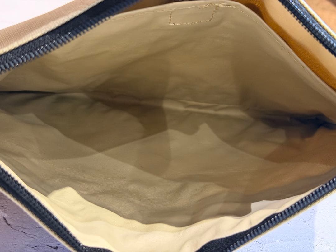 【昭和レトロ・非売品】キリン瓶生 新発売記念ポーチ 案内状付 デッドストック