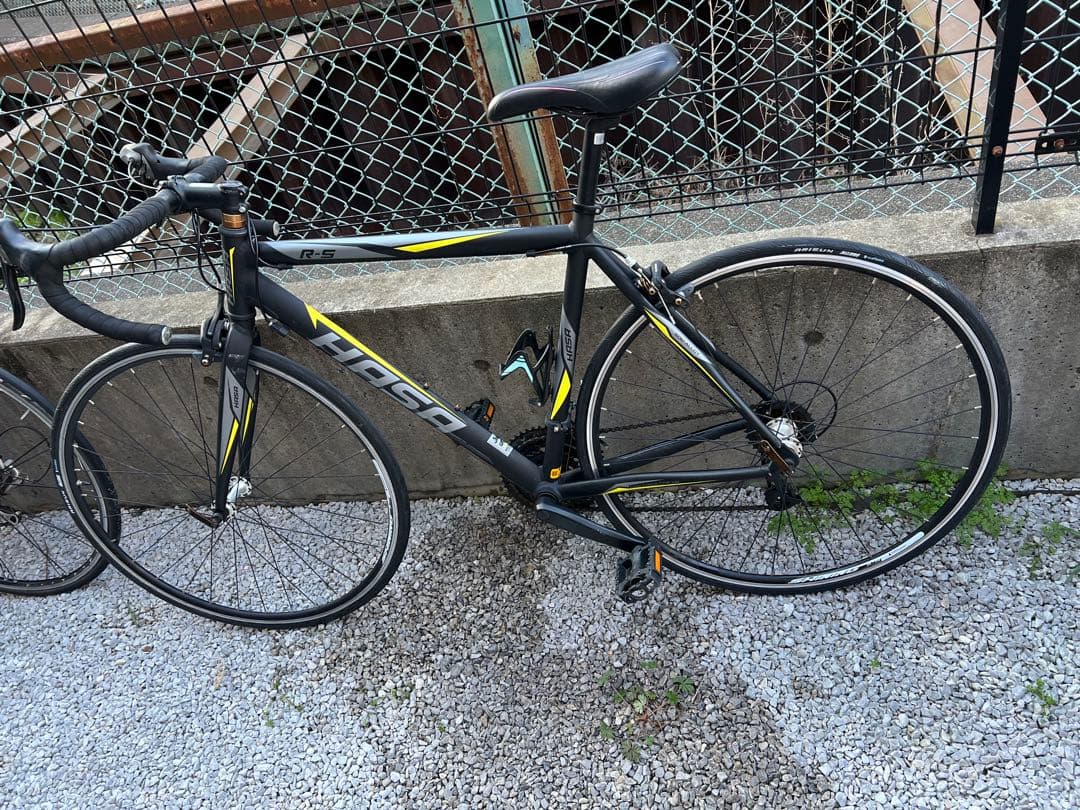 『引き取り限定』※東京都　 Hasaロードバイク ブラック/イエロー