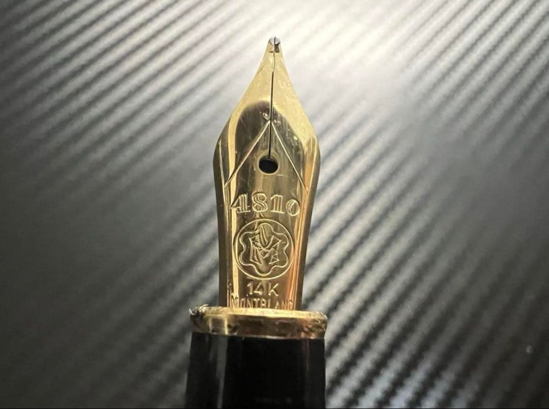 モンブラン マイスターシュテュック 144 万年筆 M 中字 ボルドー 全金