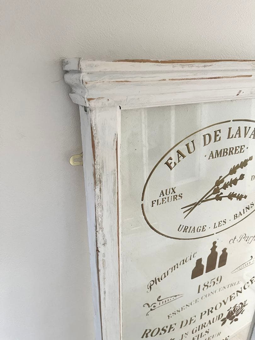 フランス アンティーク 香水メーカー ショップウィンドウ ガラス窓 窓枠