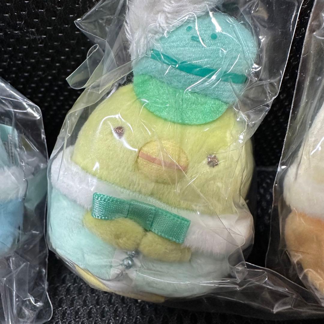 すみっコぐらし展　限定てのりぬいぐるみ とかげ　ペンギンねこ　とんかつ　しろくま