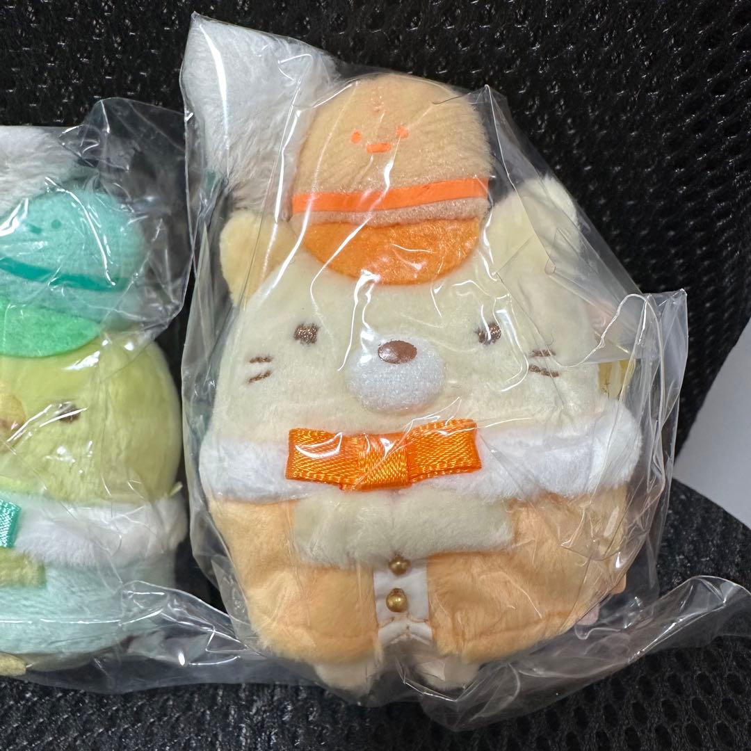 すみっコぐらし展　限定てのりぬいぐるみ とかげ　ペンギンねこ　とんかつ　しろくま