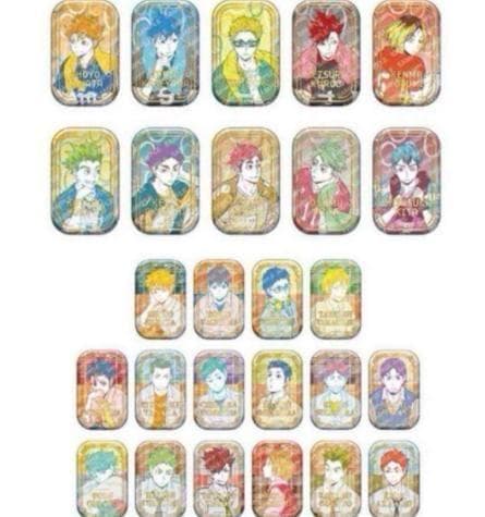 【未開封】ハイキュー スクエア缶バッジ オフショット×カラー第一弾・第二弾