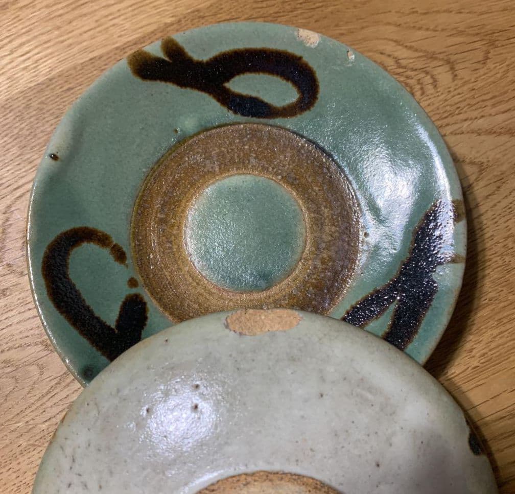 島岡達三　カップ用ソーサー6枚　初期作