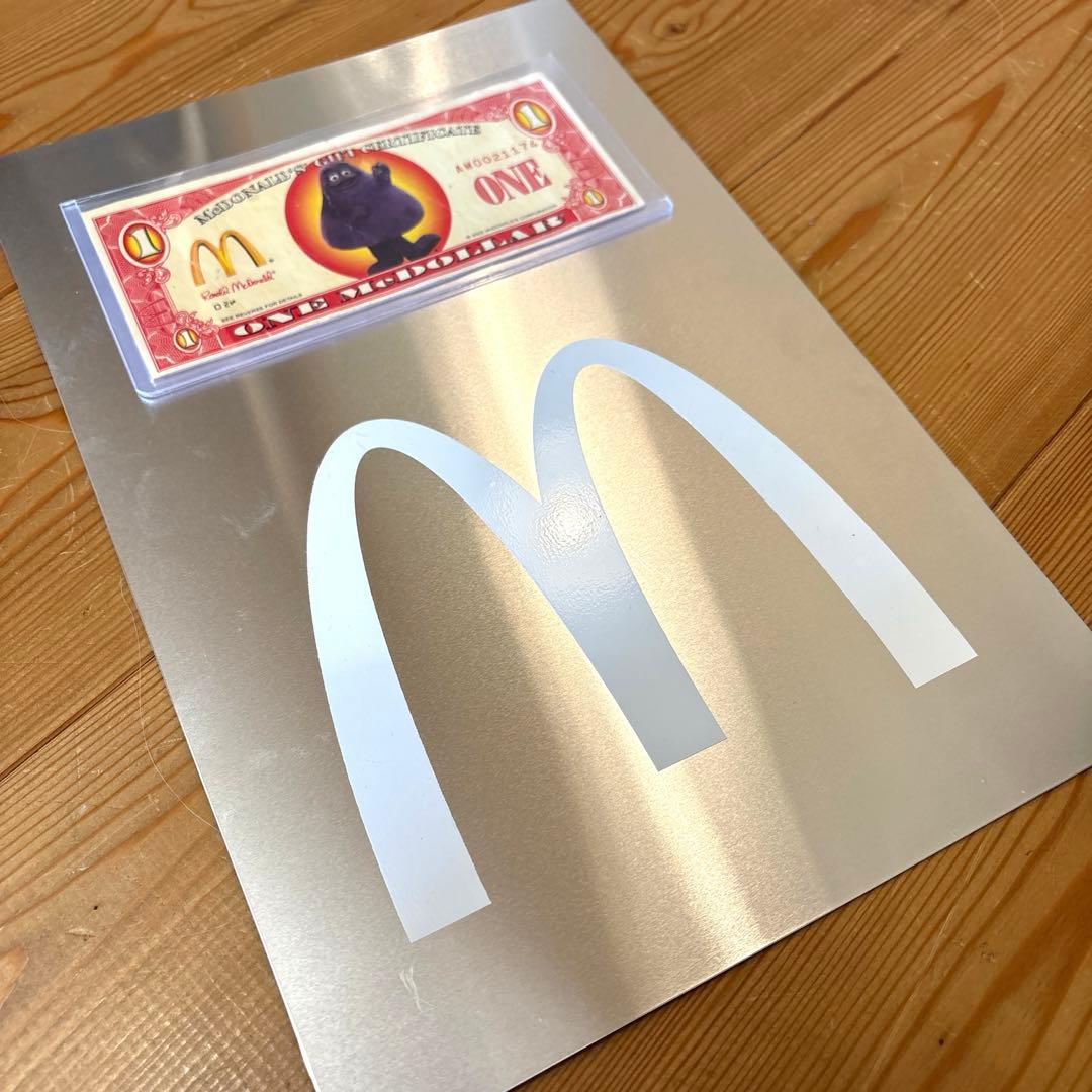 レア　マクドナルド　グリマス　クーポン　ストアディスプレイ　看板　サイン　店舗用
