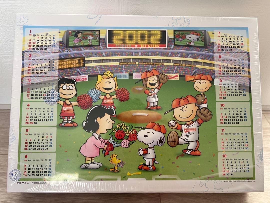 レア 廃盤 スヌーピー ジグソーパズル 2002年カレンダー