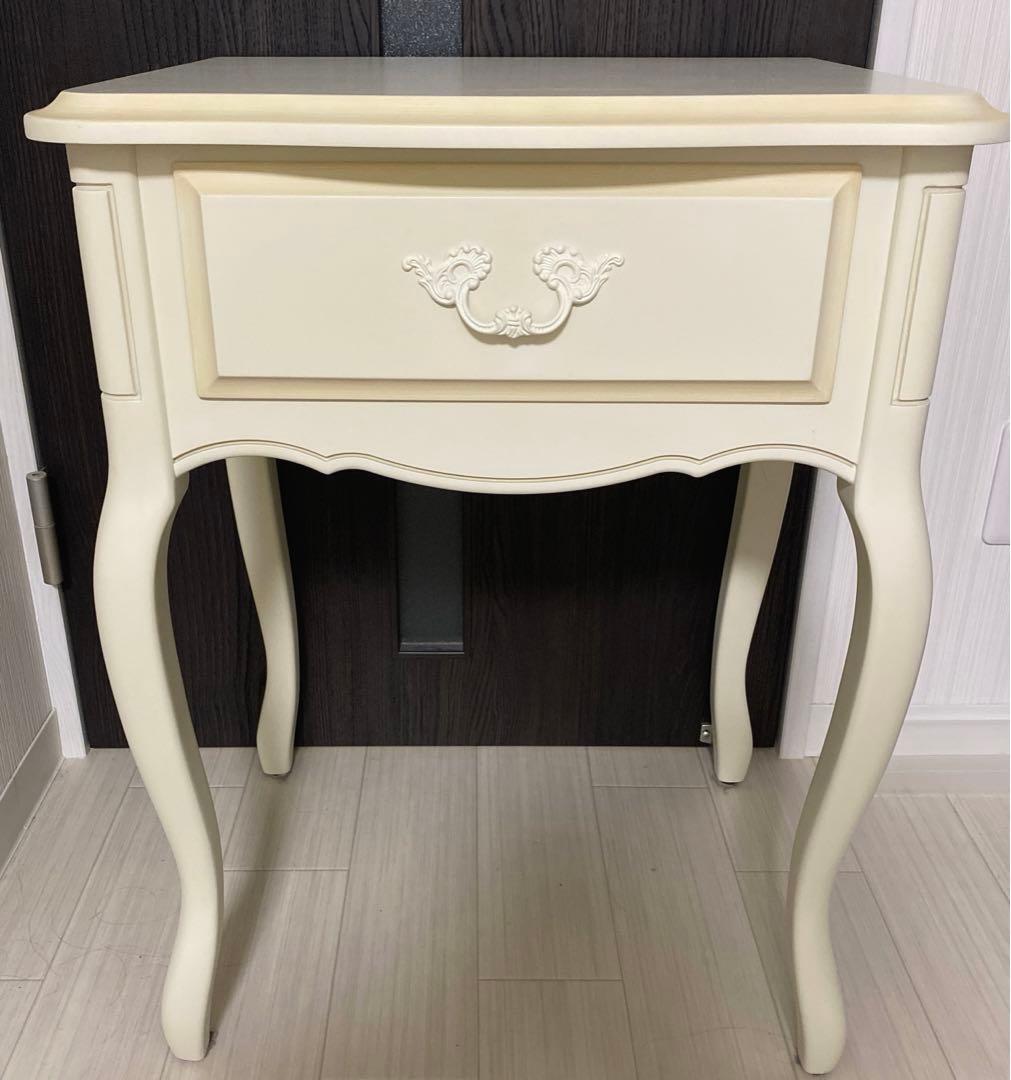 【ローラアシュレイ】ベッドサイドテーブル