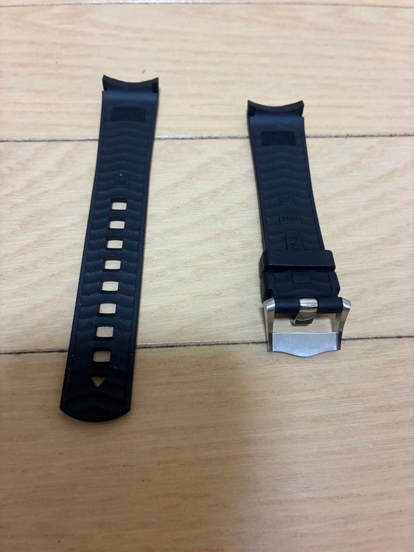 オメガ　シーマスター　ダイバー300 ラバーベルト　バックル　純正　黒