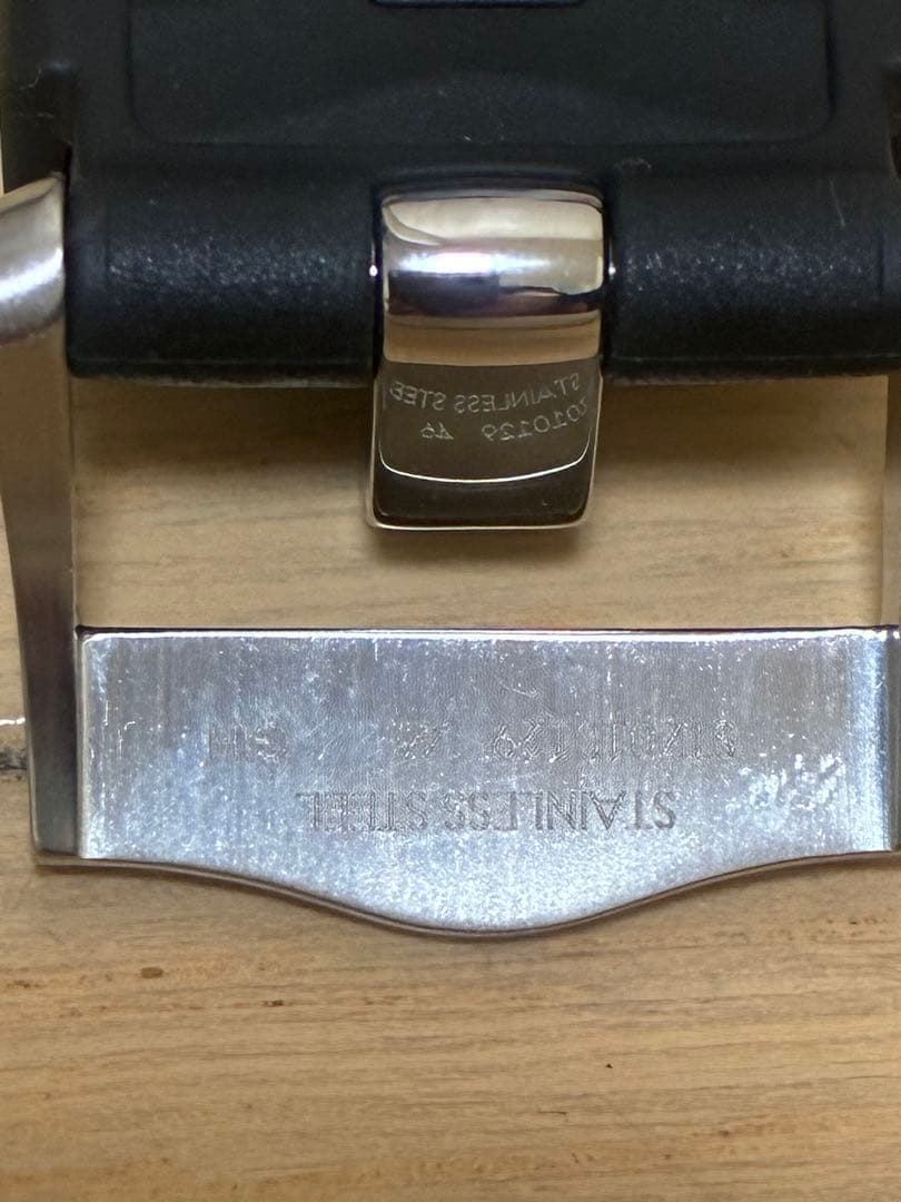 オメガ　シーマスター　ダイバー300 ラバーベルト　バックル　純正　黒