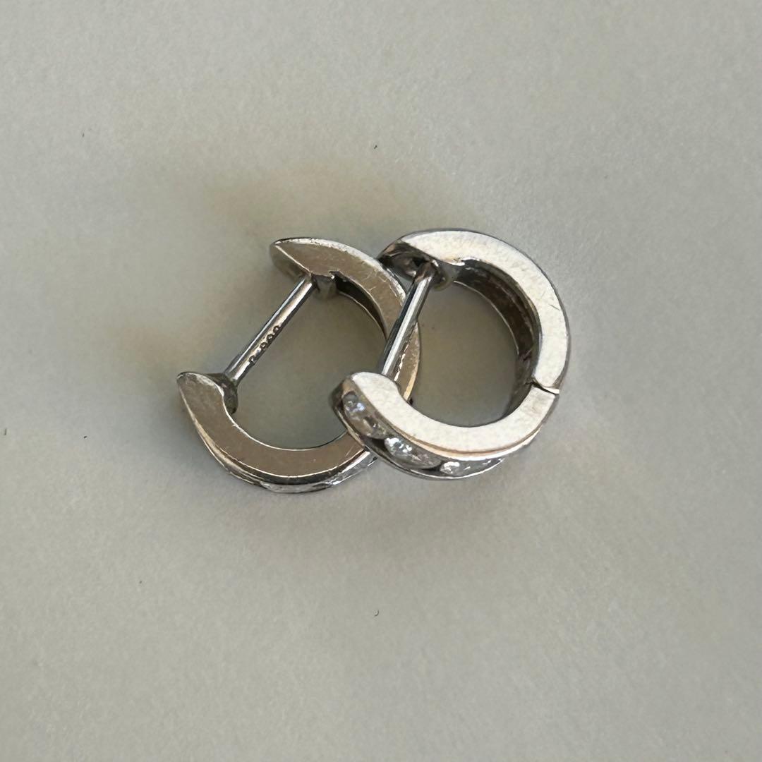 る*ー様 pt900 プラチナ　ダイヤモンド　フープピアス　計0.56ct