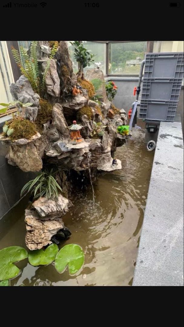 45wポンプ付きろ材満タンフルセット水槽池用フィルター 万能濾過器、濾過装置大