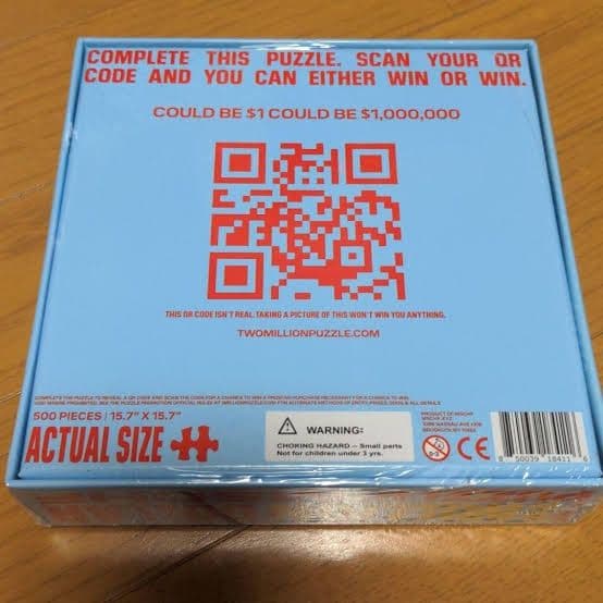 【米国販売限定】MSCHF 2MILLION DOLLAR PUZZLE