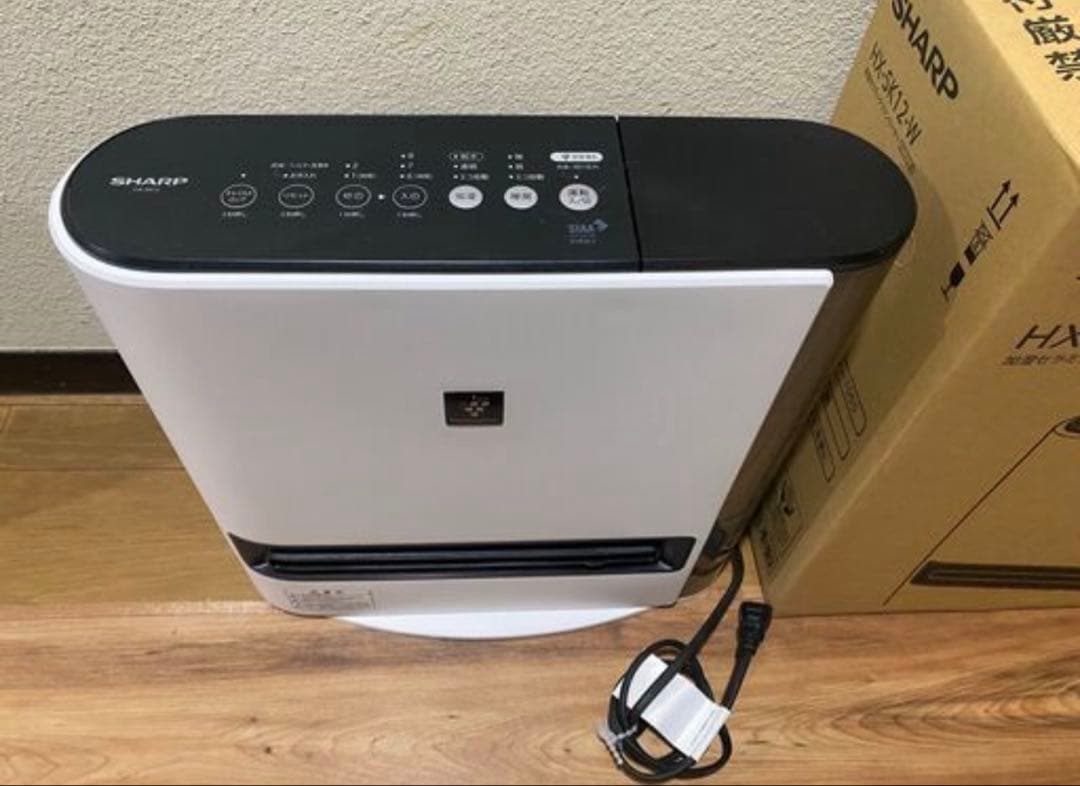 シャープ プラズマクラスター加湿セラミックファンヒーター HX-SK12-W