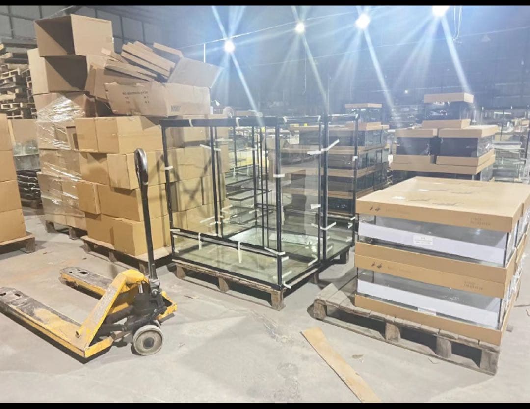 自社製組み立て式爬虫類両生類ケージガラス飼育ケージ90x45x45cm引取り可