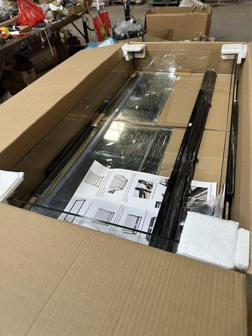 自社製組み立て式爬虫類両生類ケージガラス飼育ケージ90x45x45cm引取り可