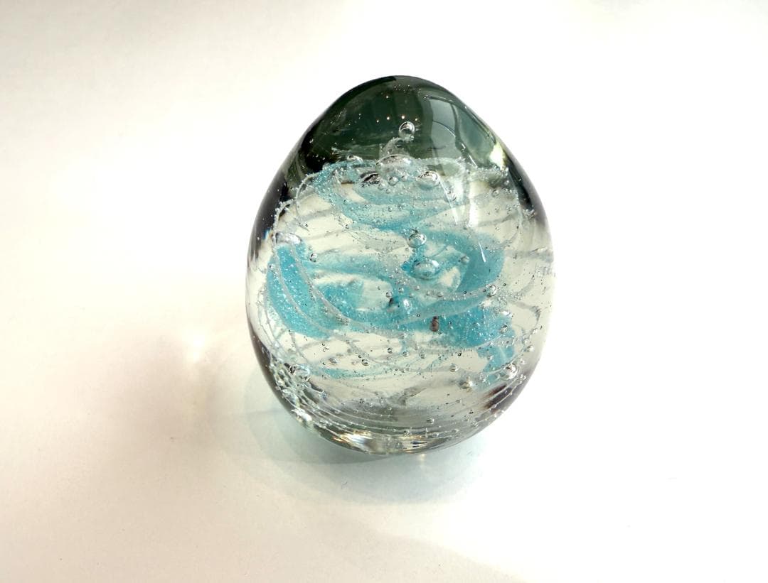おおやぶみよ ガラスエッグオブジェA