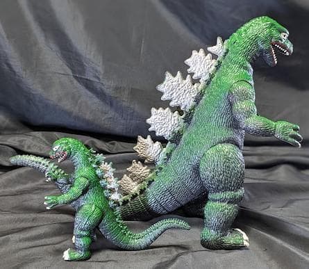 ゴジラ（インペリアル社）ゴム製フィギュア大小２体セット