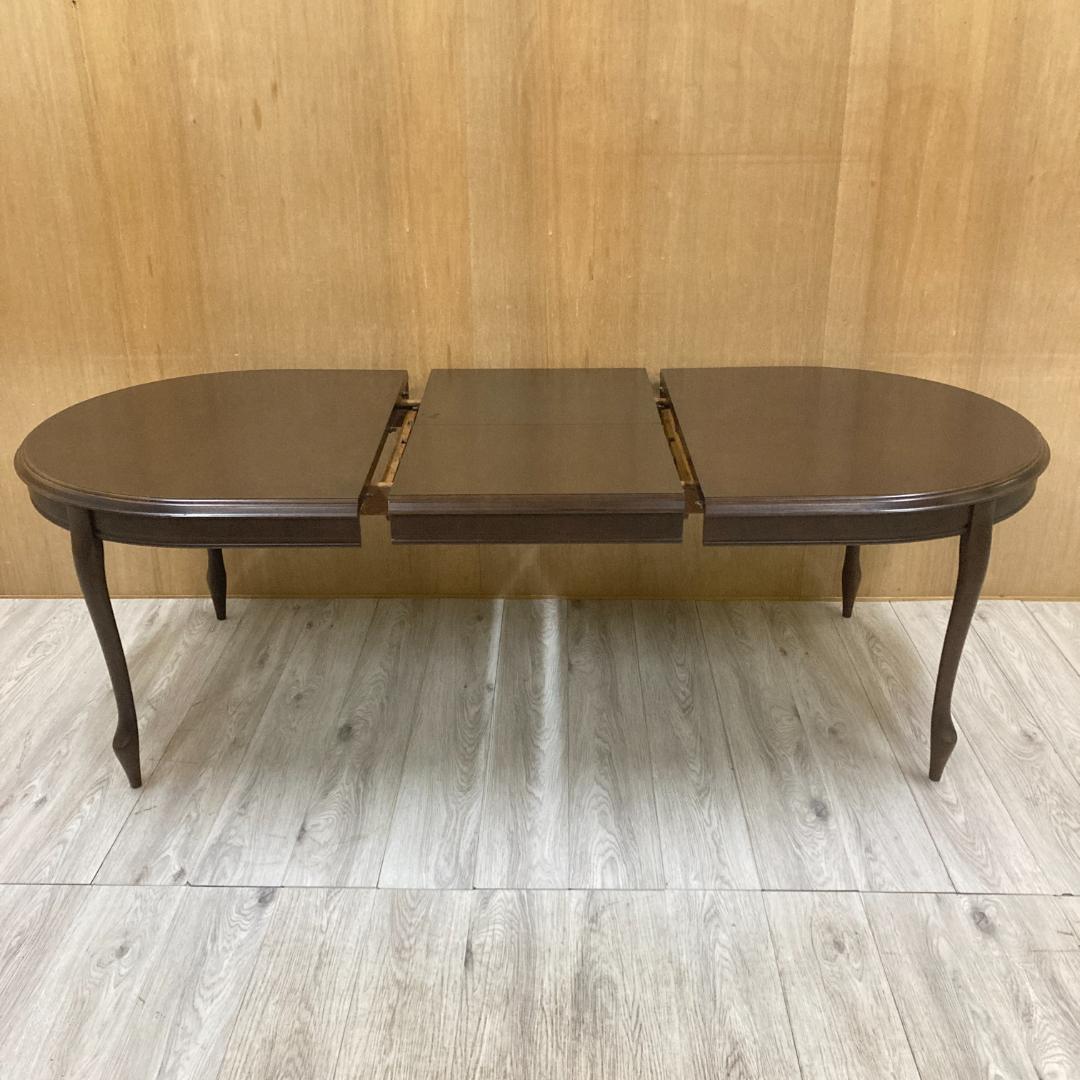 【マルニ】伸長式　ダイニングテーブル　エクステンション　猫脚