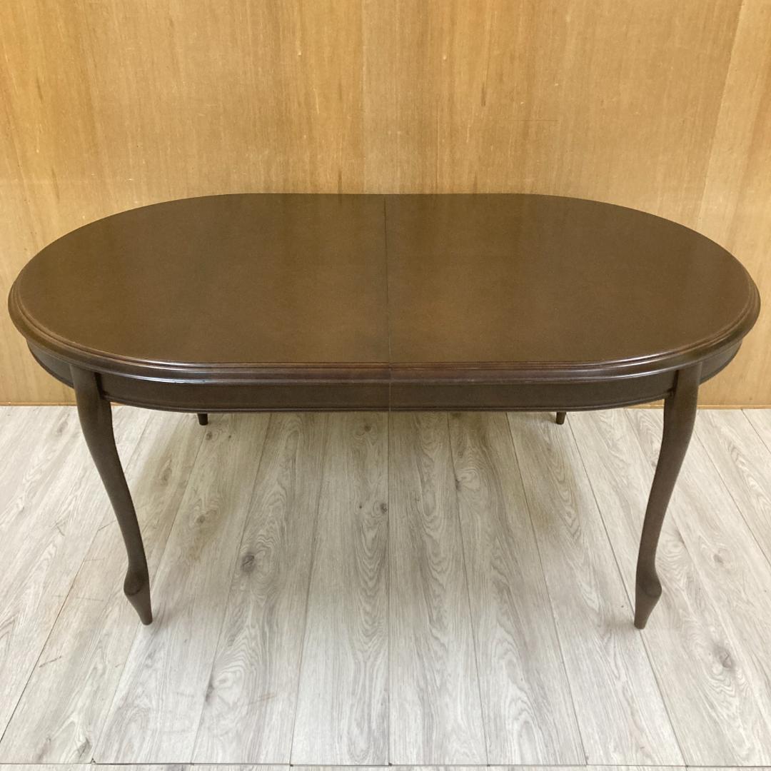 【マルニ】伸長式　ダイニングテーブル　エクステンション　猫脚