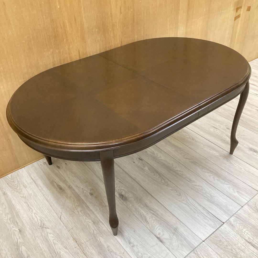 【マルニ】伸長式　ダイニングテーブル　エクステンション　猫脚