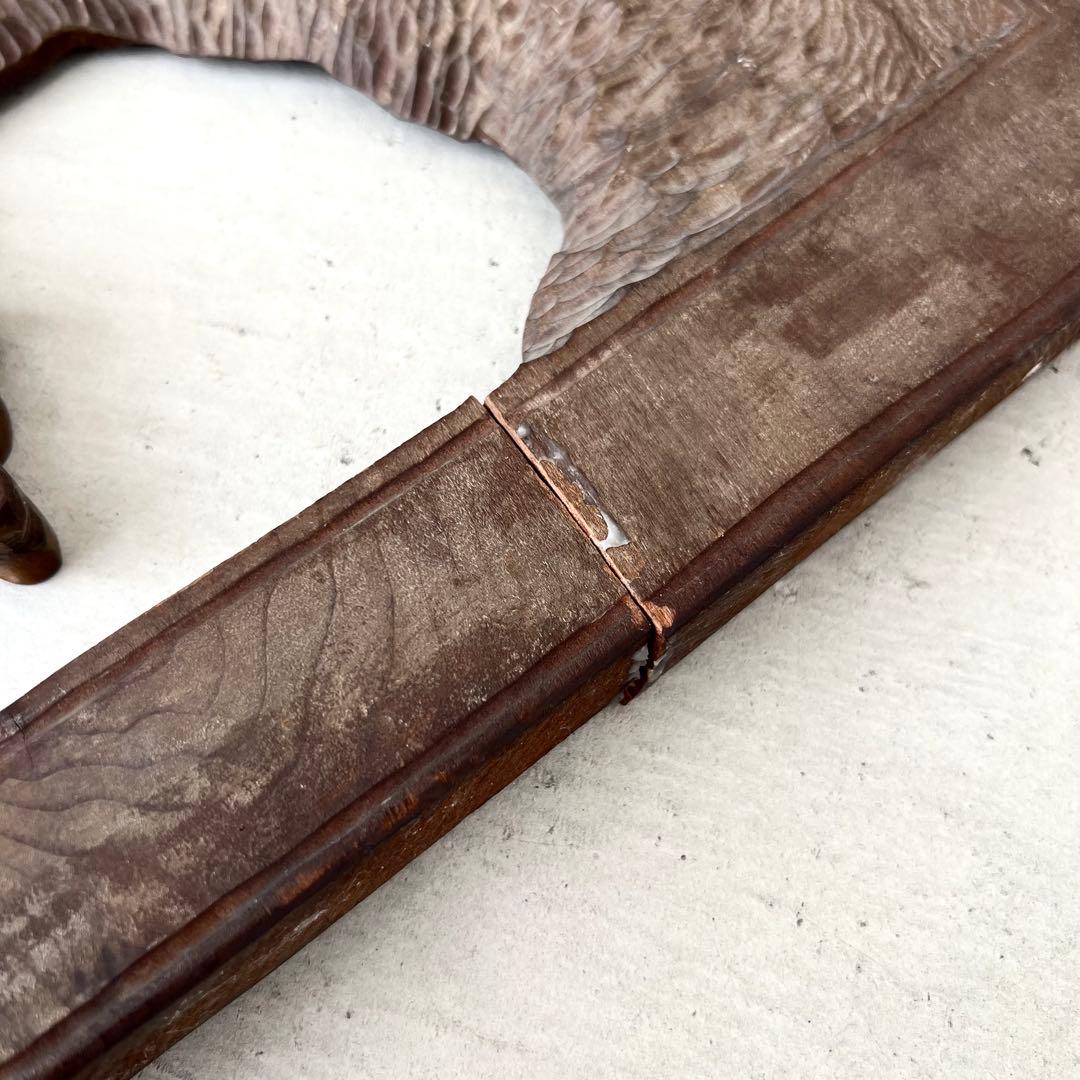 木彫りの熊　レリーフ　壁掛　ビンテージ