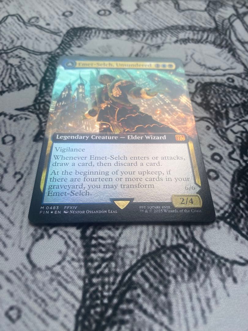 MTG オリジナル、アシエン・エメトセルク 拡張アートfoil 英語