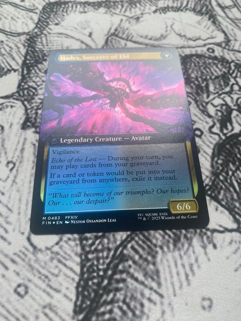 MTG オリジナル、アシエン・エメトセルク 拡張アートfoil 英語