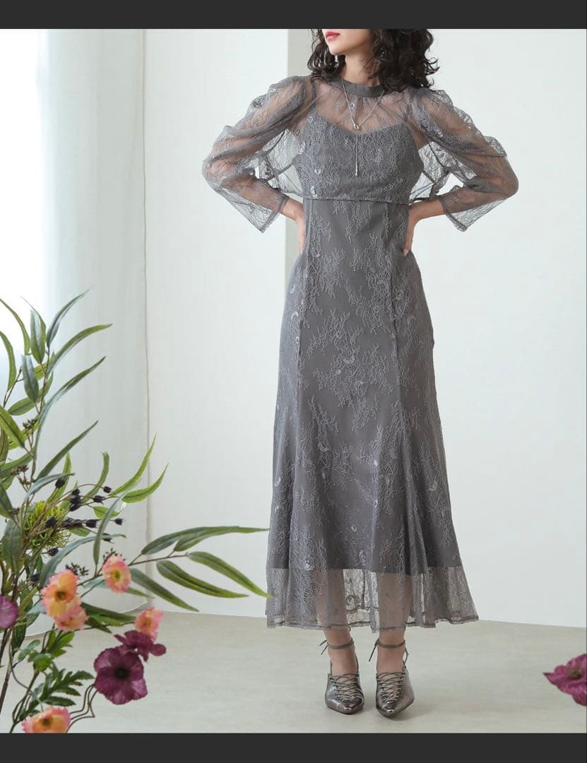 【ribbonさん専用】3way レースボレロセット フレア パーティー ドレス