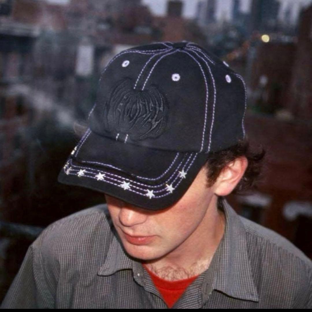 ec melodi キャップ　黒紫