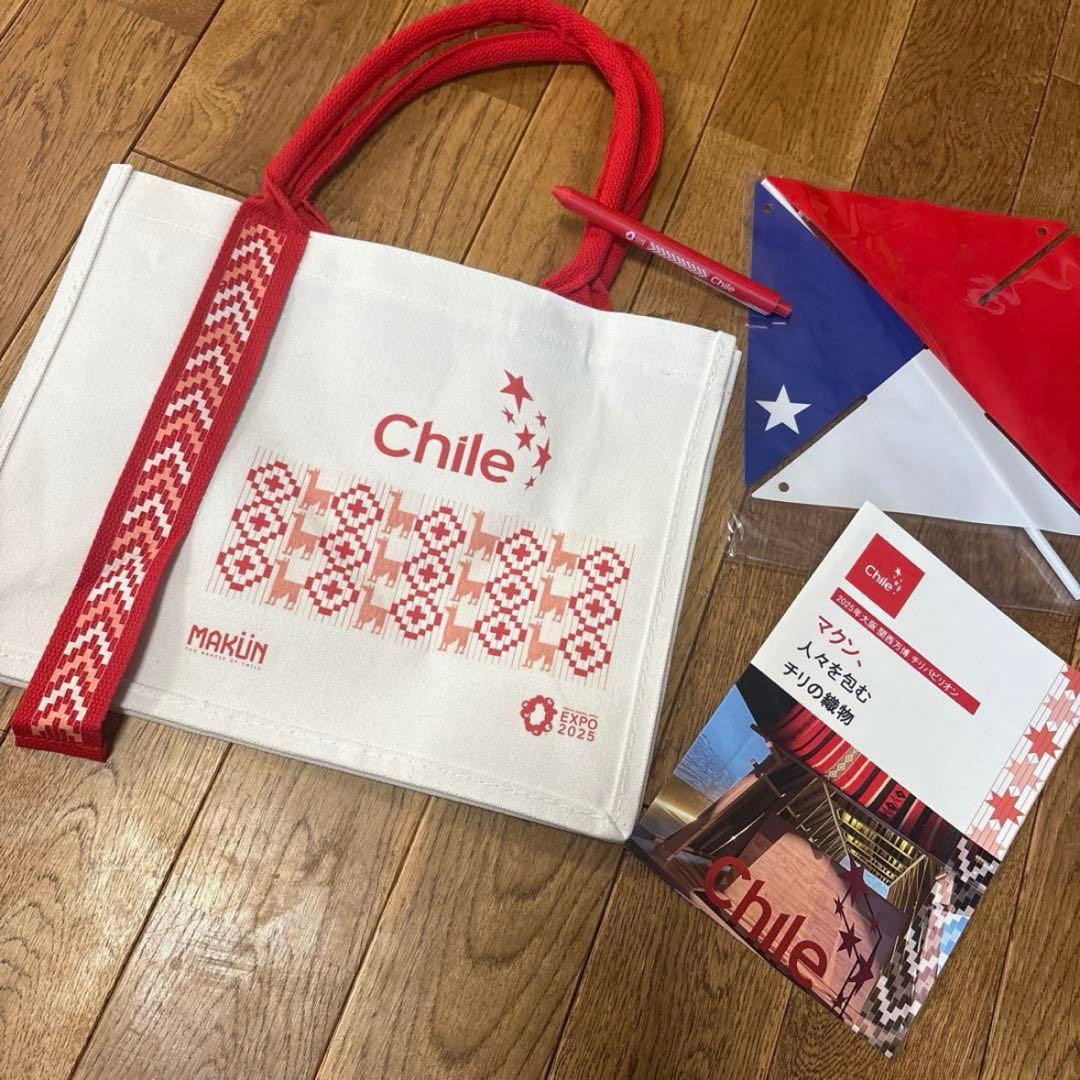 チリ国旗デザイン トートバッグ セット