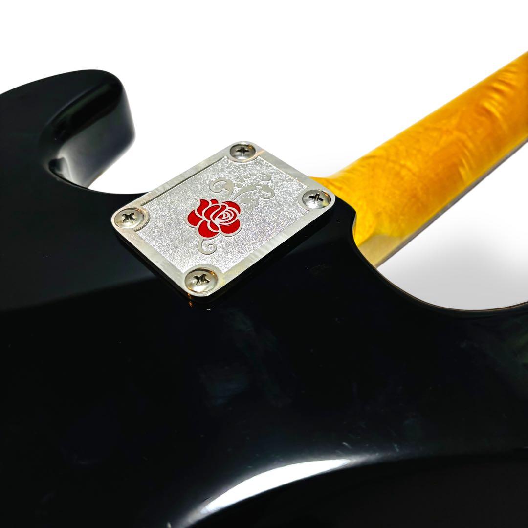 【希少な純正ケース付】ジプシーローズ エレキギター ラメ入 女性向けギター