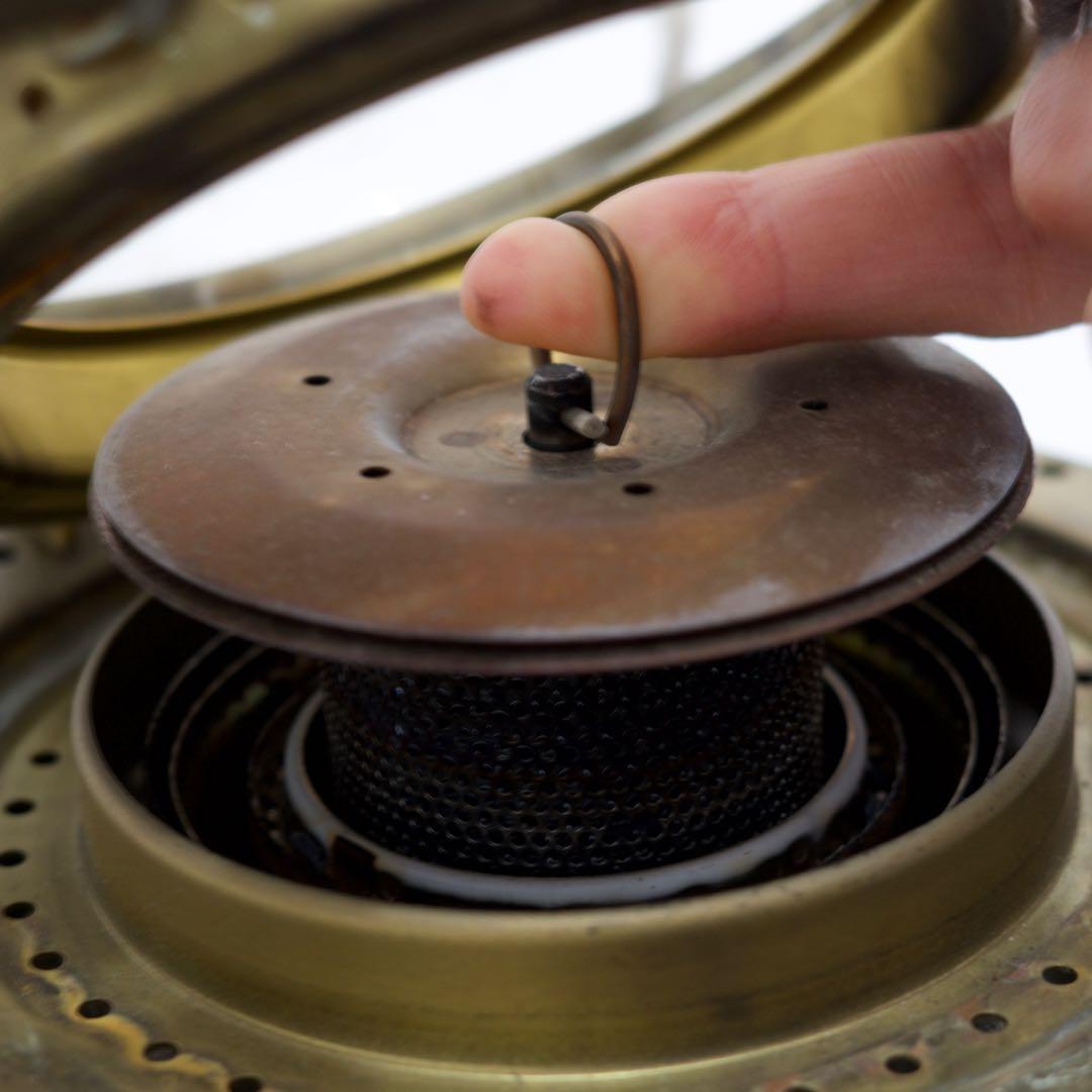 日本船燈 ニッセン フリージア 石油ストーブ 真鍮製