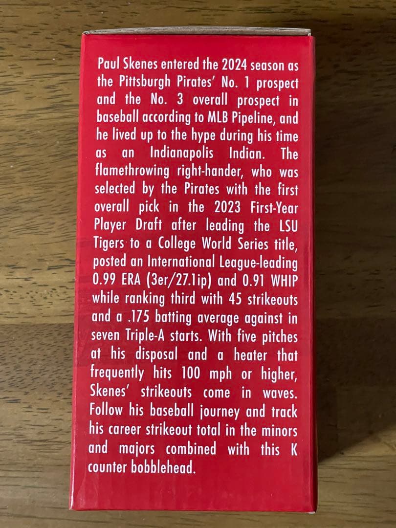 ポールスキーンズ　ルーキーイヤーボブルヘッド　球場配布