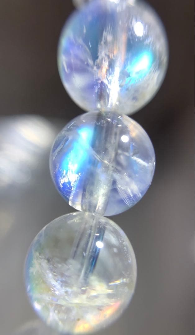 ★純子様★ ホワイトラブラドライト　マダガスカル産 ブレスレット