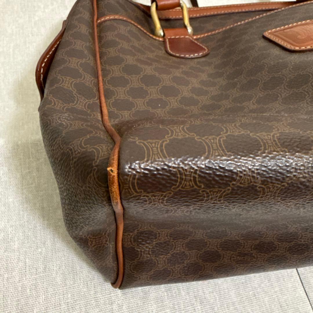 CELINE ブラウン レザー トートバッグ