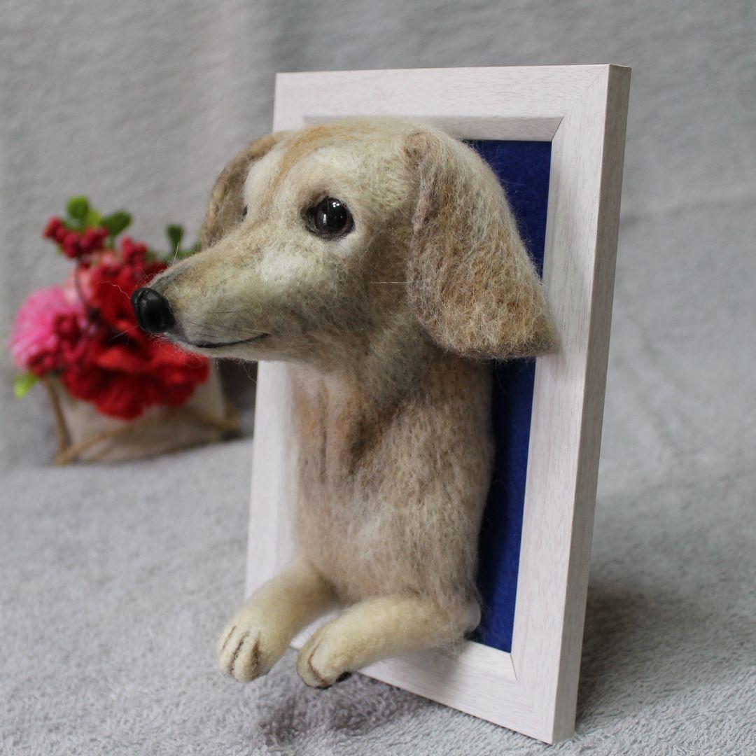 きなさま専用 羊毛フェルト 額飾り