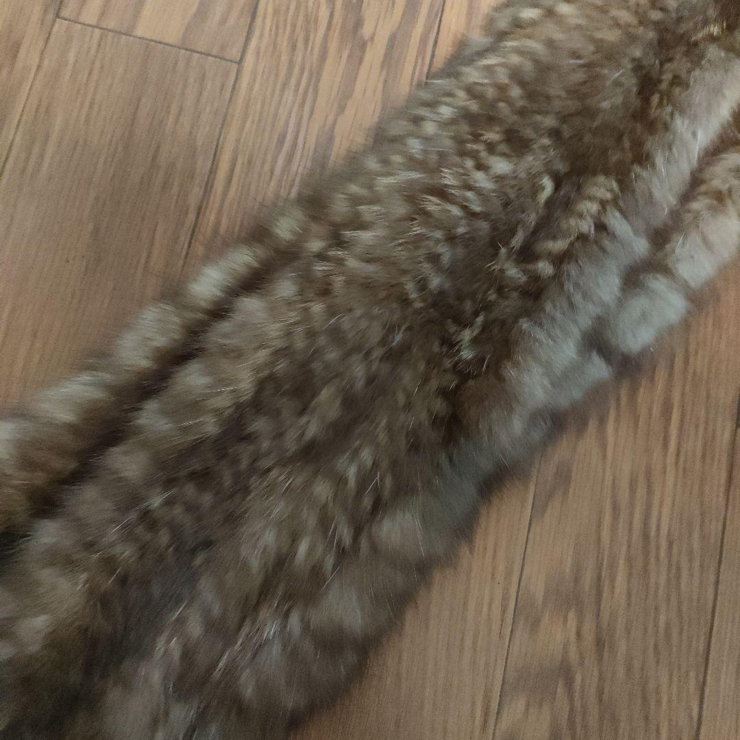 34 超美品　ファーマフラー　セーブルファー　ボンボン