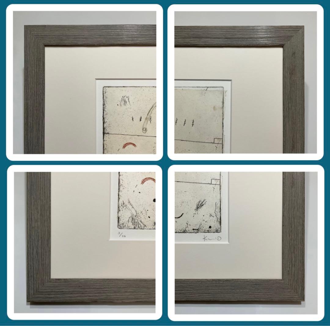 絵画・額縁・版画・オバタ クミ・新品未使用・エッチング・美術品・インテリア・雑貨