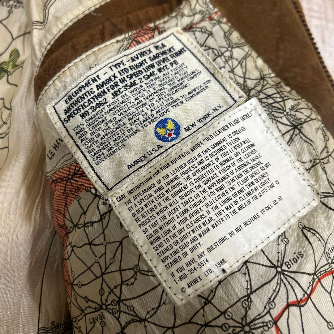 ダ*ー様 80S アヴィレックス A-2レザージャケット トップガンAVIREX