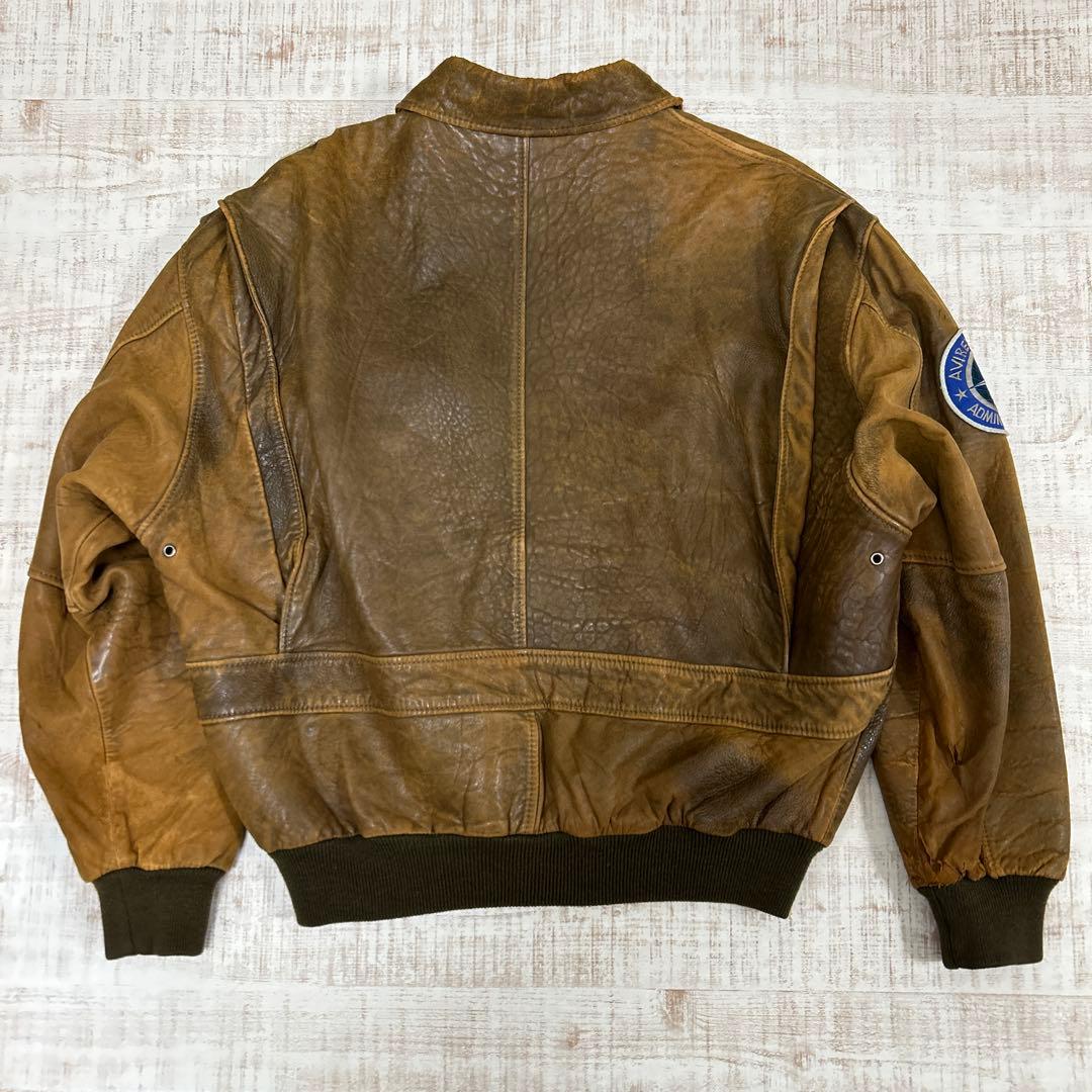 ダ*ー様 80S アヴィレックス A-2レザージャケット トップガンAVIREX