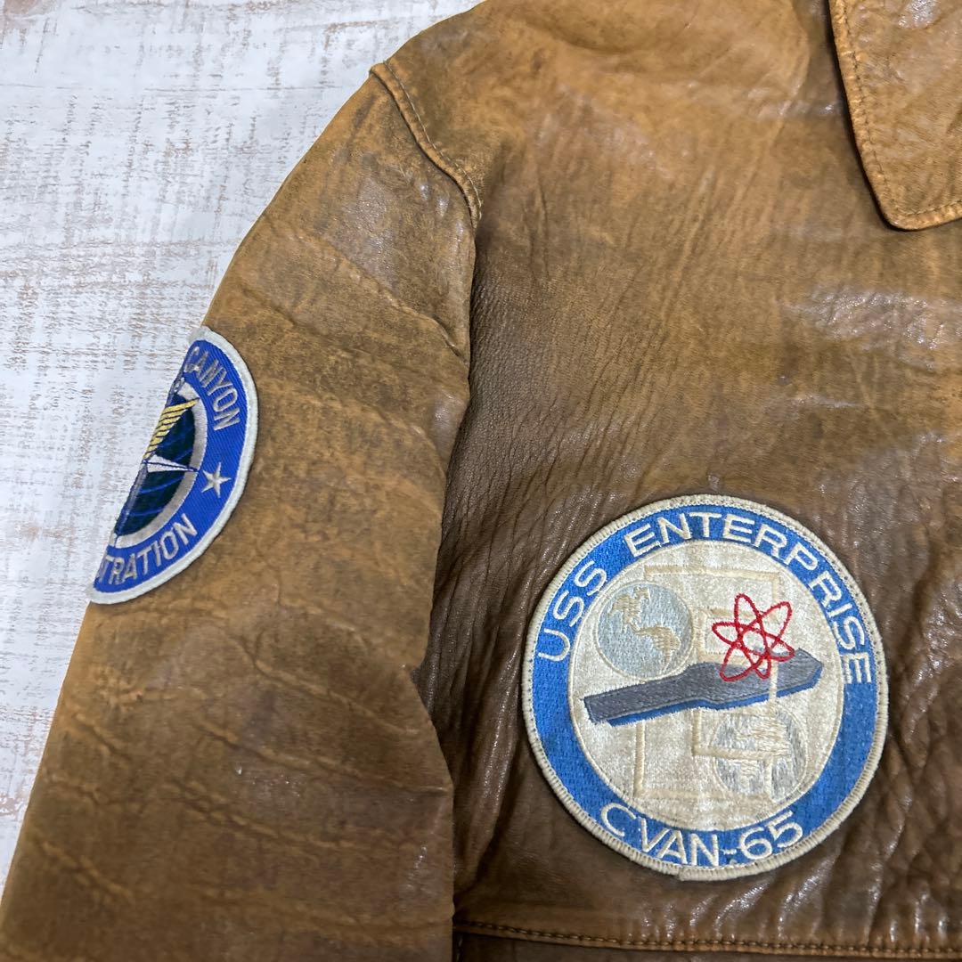 ダ*ー様 80S アヴィレックス A-2レザージャケット トップガンAVIREX