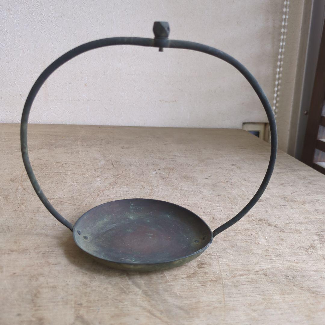 骨董 灯明器 燭台 古銅 オブジェ 花置き 飾り台 アンティーク