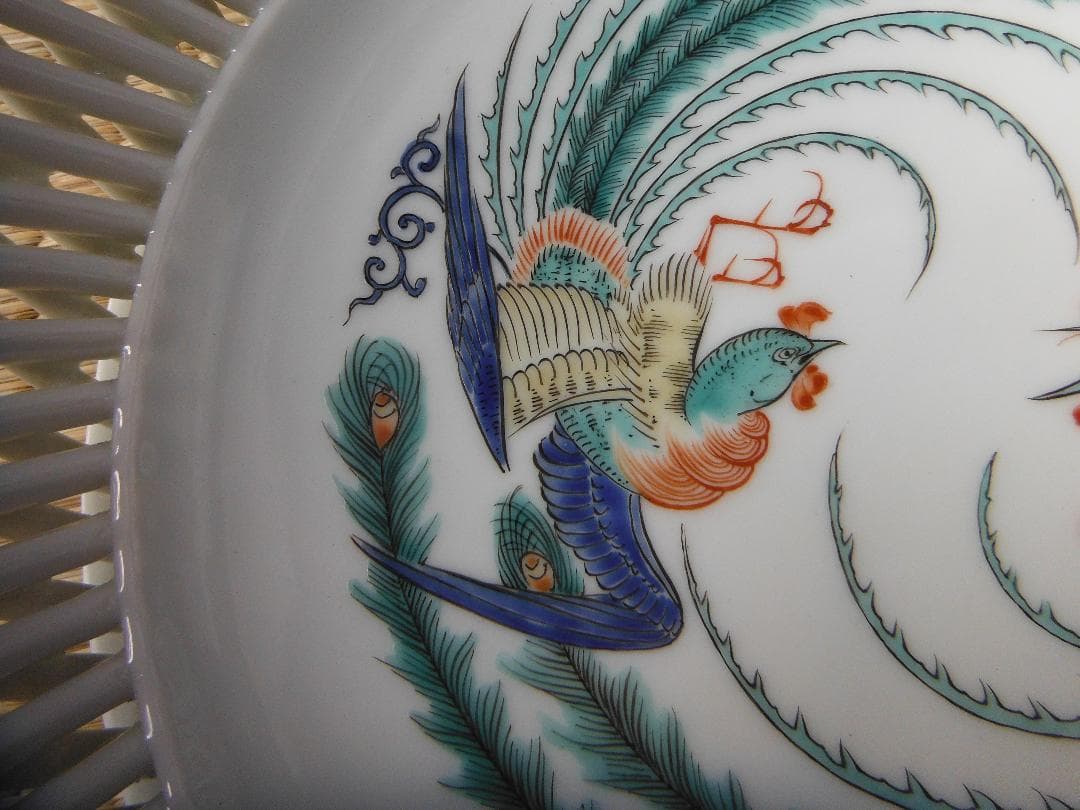 伊万里・菓子器 八角形 花鳥模様