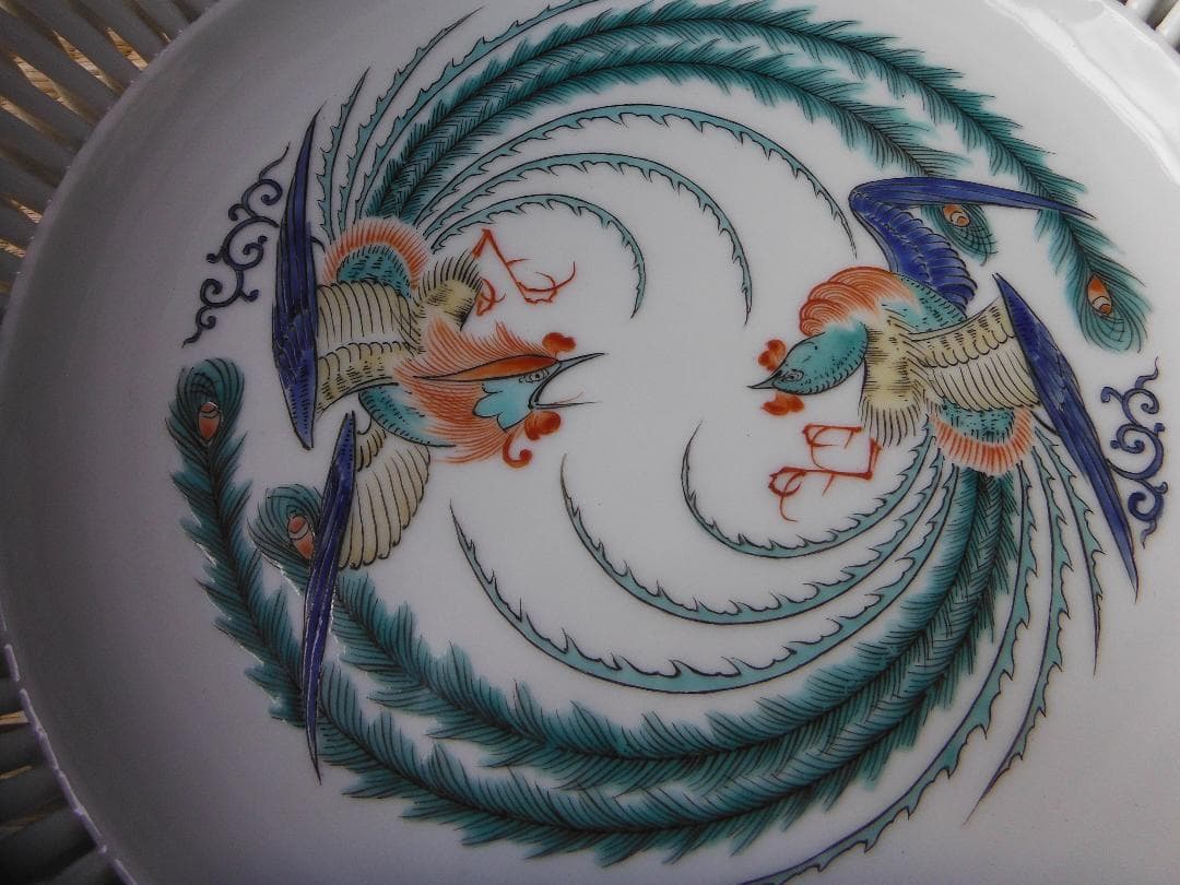 伊万里・菓子器 八角形 花鳥模様