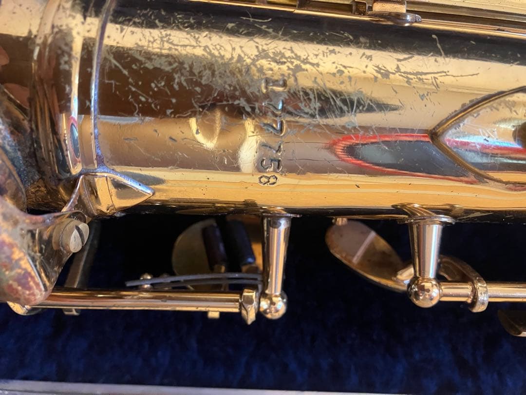 conn アルトサックス　整備前　現状品　マウスピース　リガチャー　キャップなど