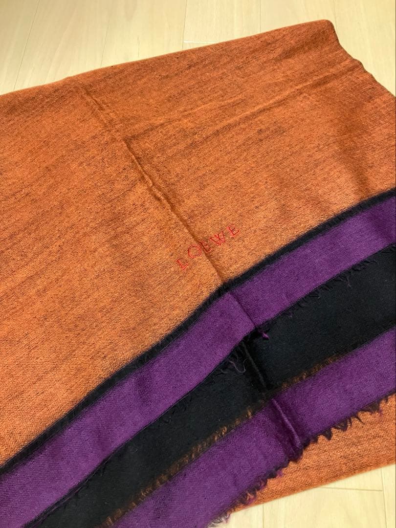 LOEWE 大判ウールストール マフラー　ウール100%