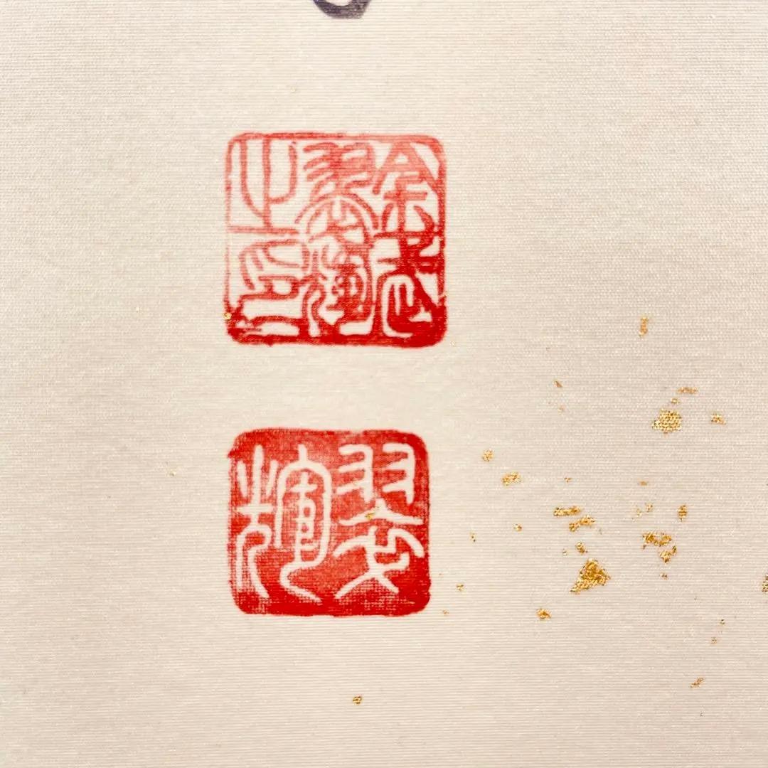 3976 翠輝 「名花十友」 共箱 肉筆 絹本 日本画 掛軸 二重箱 おもてなし