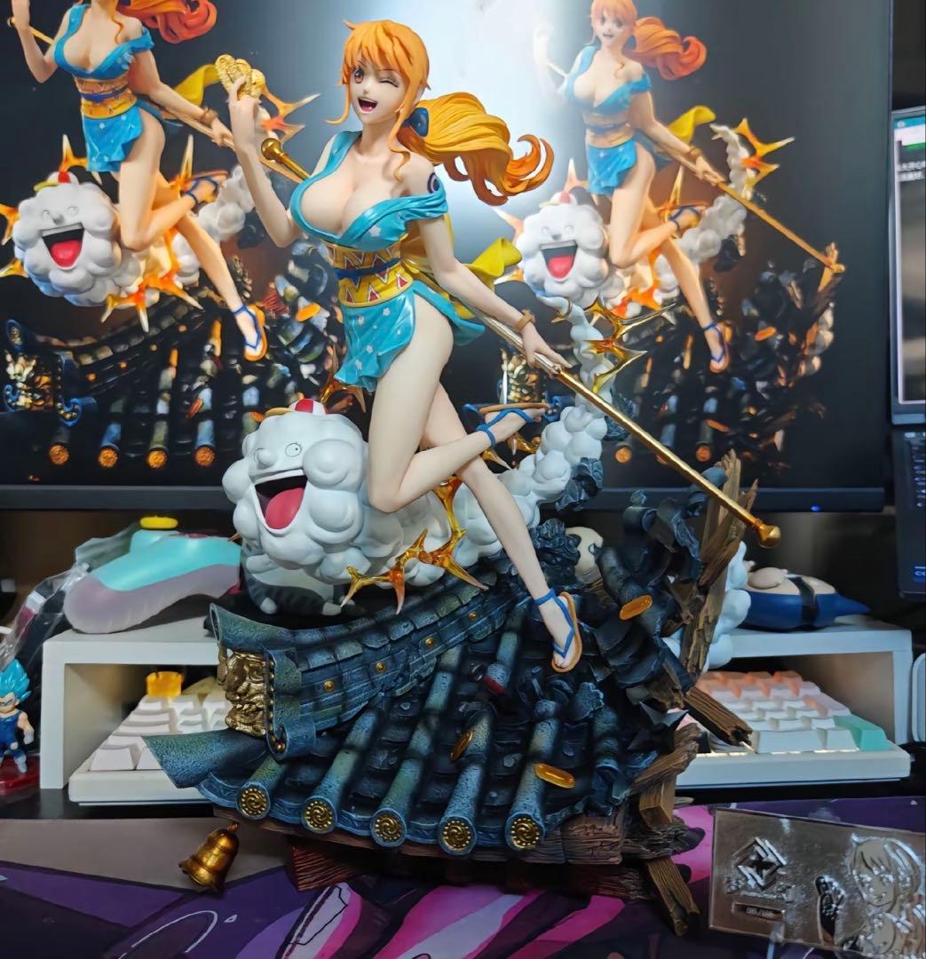 ワンピース ナミ ルフィ ガレージキット ガレキ スタチュー⑤①