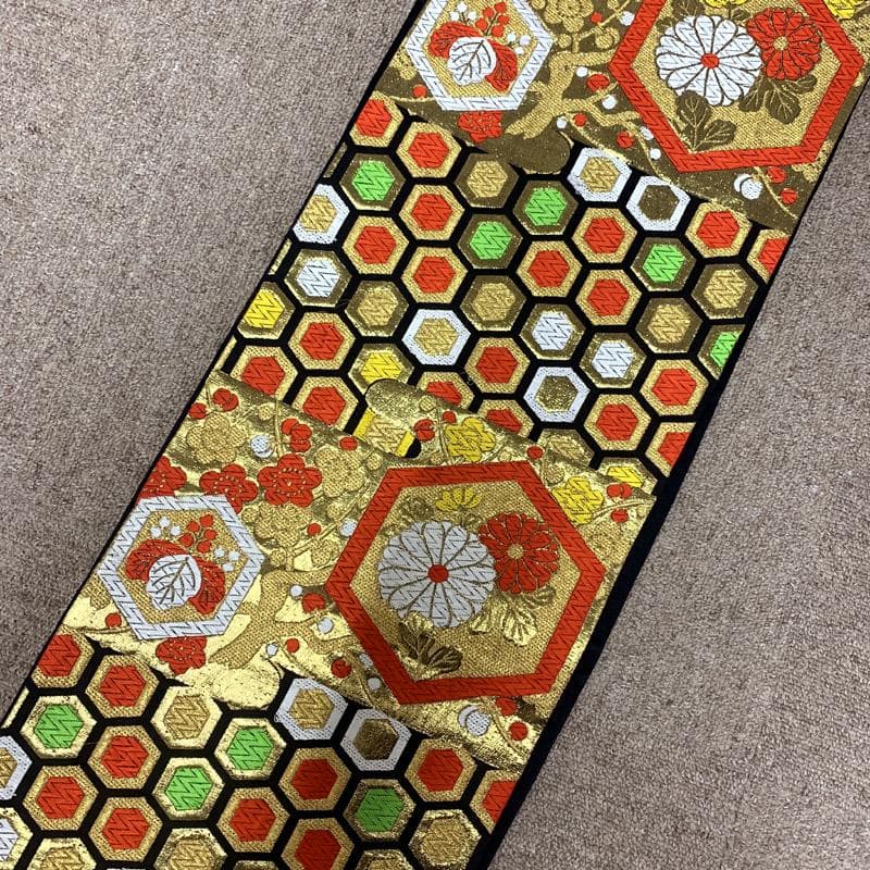 510aj16,帯揚げ,帯締め,しごき□女児 着物&袋帯 絞染め□状態良好