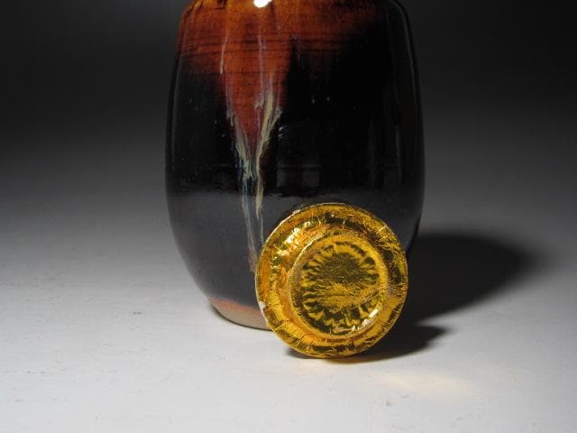 ☆　桶谷定一　肩衝茶入　久田流　十二代　尋牛斎の花押がございます☆y593